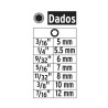 Juego de 14 dados magnéticos para taladro.Truper