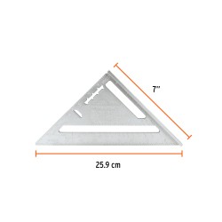 Escuadra 7" de aluminio para muros de yeso. Truper