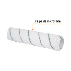 Felpa p.rodillo. microfibra 9x3.8". superficies poco rugosas