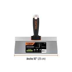 Espátula tapizadora de 10" acero inoxidable. Truper Expert